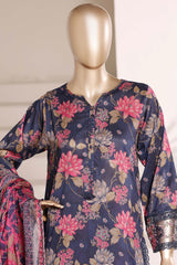 Malika By Sada Bahar Stitched 3 Piece Festive Emb Lawn Vol-02 Suit-D-5360-BLUE