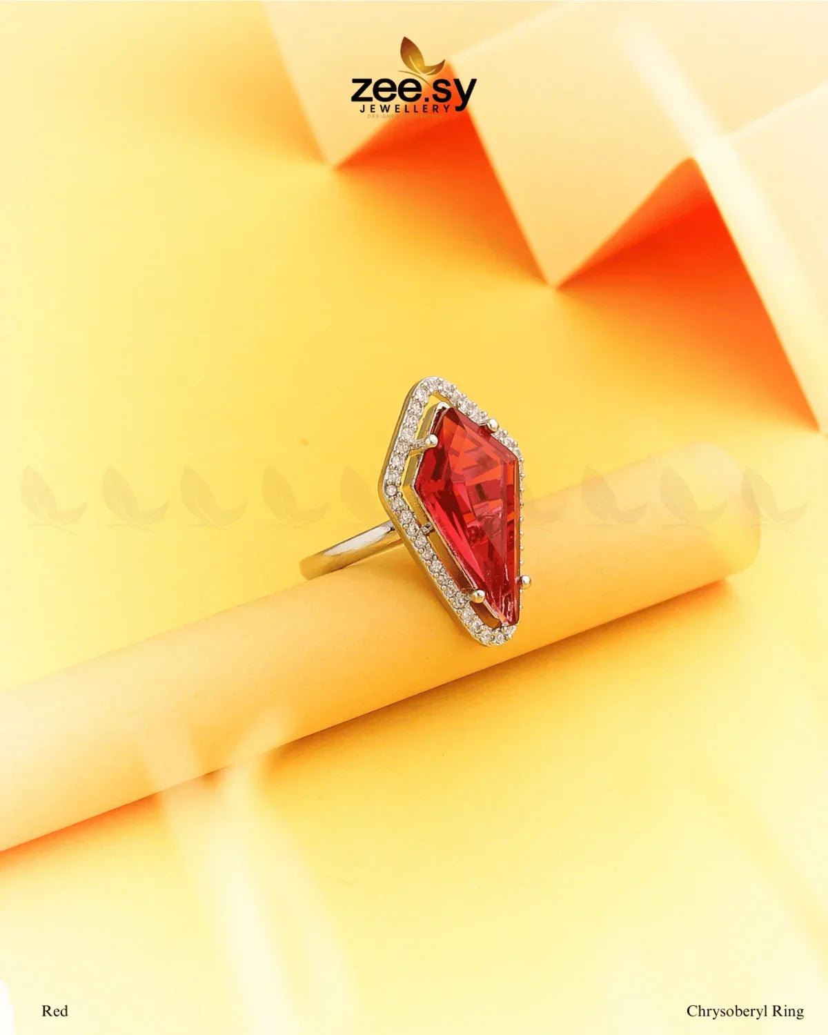 Chrysoberyl Ring Red - Zeesy Jewellery
