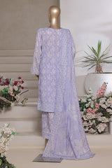 Aashkaar By HZ Stitched 3 Piece Emb Cotton Lawn Vol-07 Suit-LPE-542