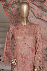 Aashkaar By HZ Stitched 3 Piece Emb Cotton Lawn Vol-07 Suit-LPE-544