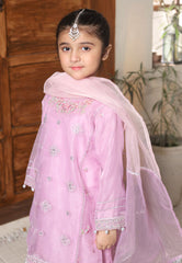 Gota Kinari By Shanzey Stitched 3 Piece Kids Festive Formals Suit-SHK-5503-Lilac