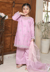 Gota Kinari By Shanzey Stitched 3 Piece Kids Festive Formals Suit-SHK-5503-Lilac