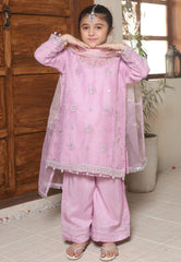 Gota Kinari By Shanzey Stitched 3 Piece Kids Festive Formals Suit-SHK-5503-Lilac