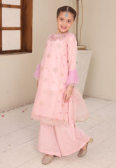 Gota Kinari By Shanzey Stitched 3 Piece Kids Festive Formals Suit-SHK-5504-Pink