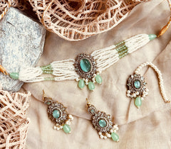 Made For Her-Pearl Dream Choker Set - KSH1052