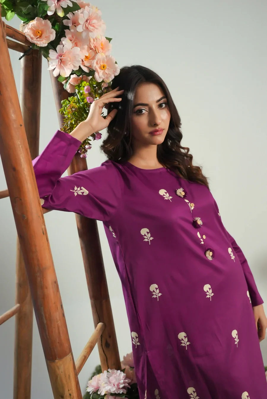 Dhaga Stitched 2 Piece Lawn Collection'2025-Matching separate 0040