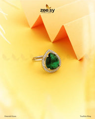 Taaffeite Ring Emerald Green - Zeesy Jewellery