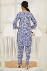 Aizal Stitched Embroidered Co Ords Suit-ACO-560-Purple