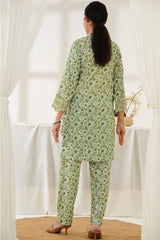 Aizal Stitched Embroidered Co Ords Suit-ACO-563-Pista