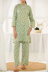 Aizal Stitched Embroidered Co Ords Suit-ACO-563-Pista