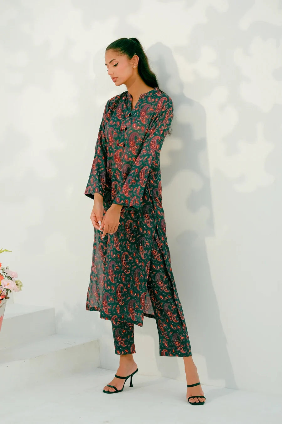 Dhaga Stitched 2 Piece Lawn Collection'2025-Matching separate 001