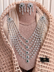 Made For Her-Veloura Zircon Haar Necklace - KSTP1046