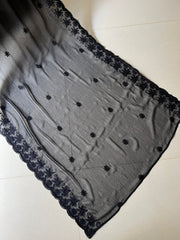 Deck Up Embroidered Chiffon Dupatta D#12