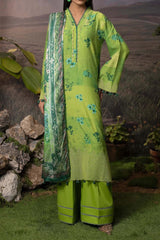 Printskari By Adan's Libas 3 Piece Unstitched Emb Lawn Collection'2024-AL-08