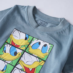 Kjunction Boys Half Sleeves-Printed T-Shirt (Donald)