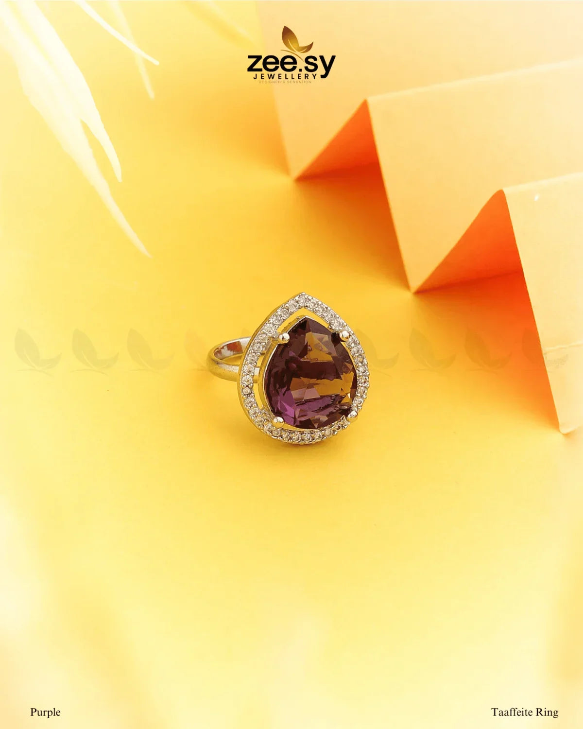 Taaffeite Ring Purple - Zeesy Jewellery