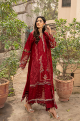 Mehru By Zebtan Unstitched 3 Piece Luxury Lawn Spring Suit-Mehru MZ-06