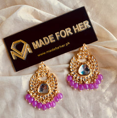 Made For Her-Kundun Style Earings - KAHD120
