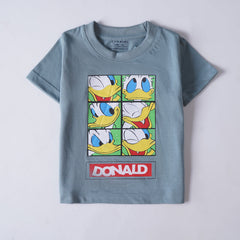 Kjunction Boys Half Sleeves-Printed T-Shirt (Donald)