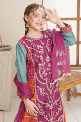 Eid Ki Khushiyan By Shanzey Stitched 3 Piece Kids Formals Suit-SHK-5903