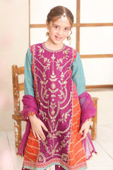 Eid Ki Khushiyan By Shanzey Stitched 3 Piece Kids Formals Suit-SHK-5903