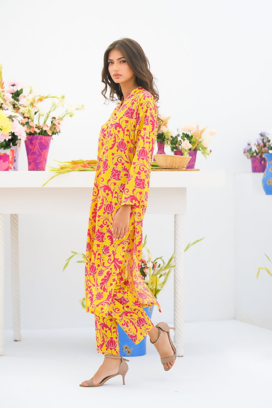 Dhaga Stitched 2 Piece Lawn Collection'2025-Matching separate 005