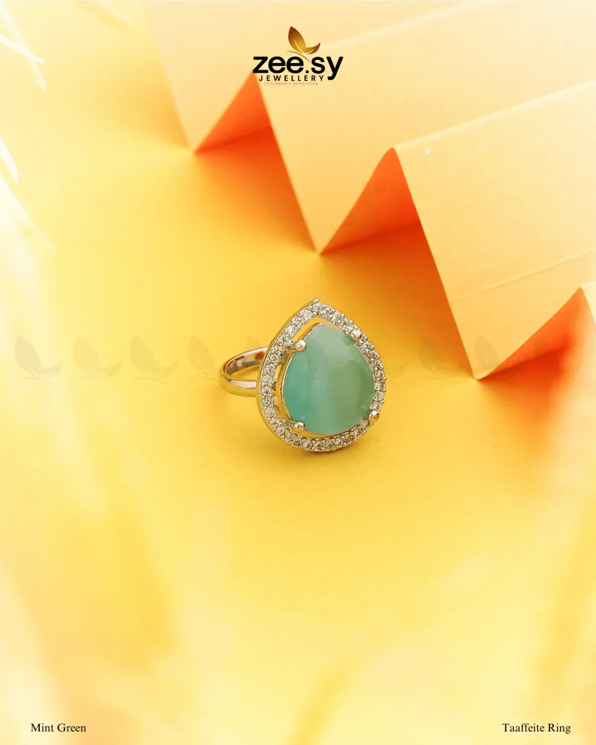 Taaffeite Ring Mint Green - Zeesy Jewellery