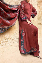 M Print by Maria B Unstitched 3 Piece Winter Suit-MPT-2005-A