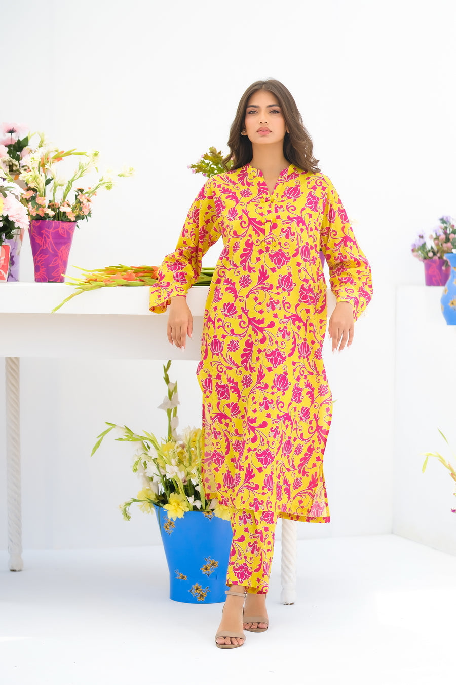 Dhaga Stitched 2 Piece Lawn Collection'2025-Matching separate 005