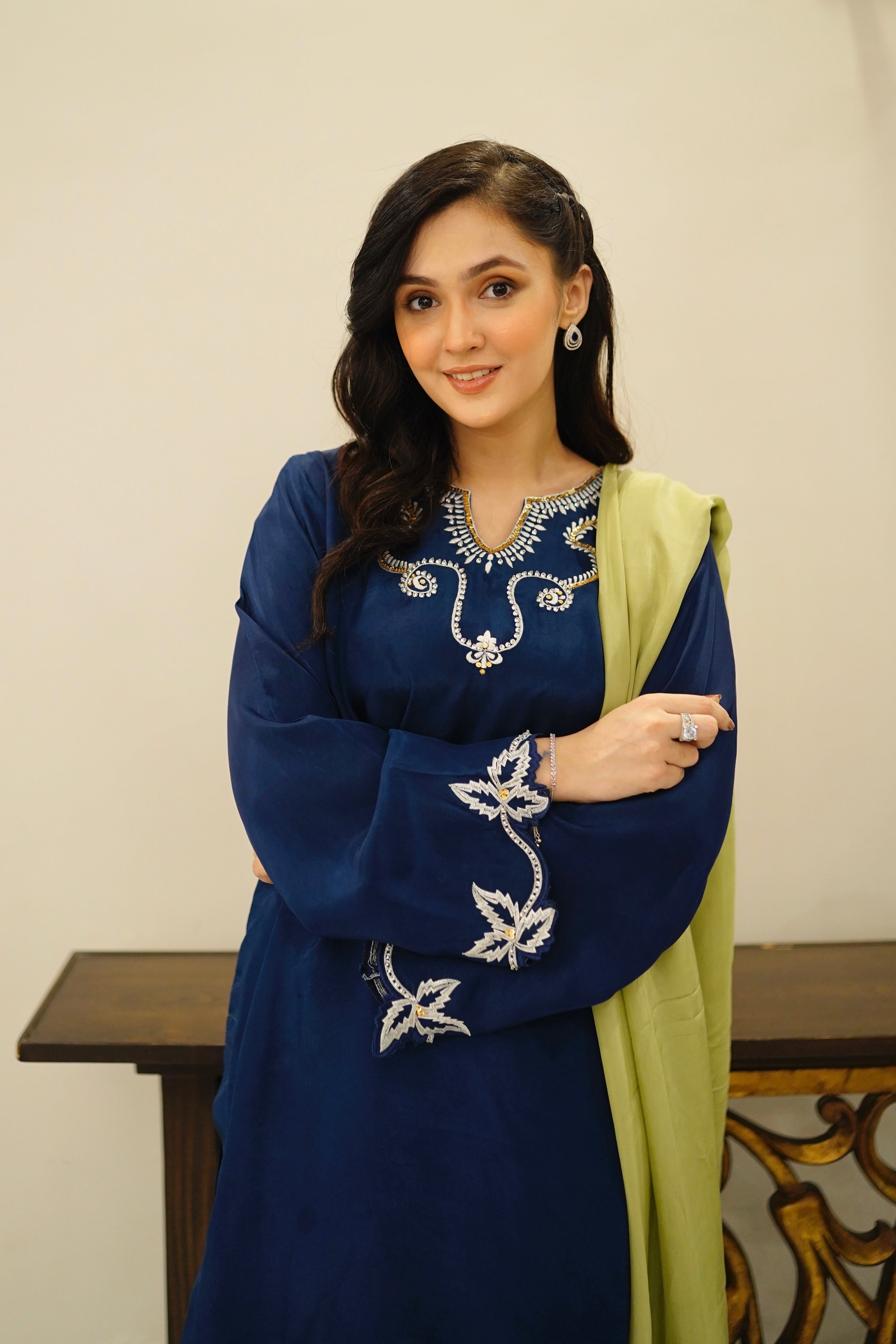 Zaman By MNM Stitched 3 Piece Eid Edit Collection'2025-Azure