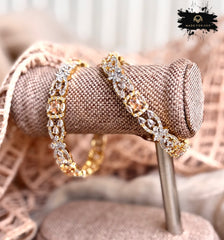Made For Her Celeste Zircon Bangles - Golden - KKB1017