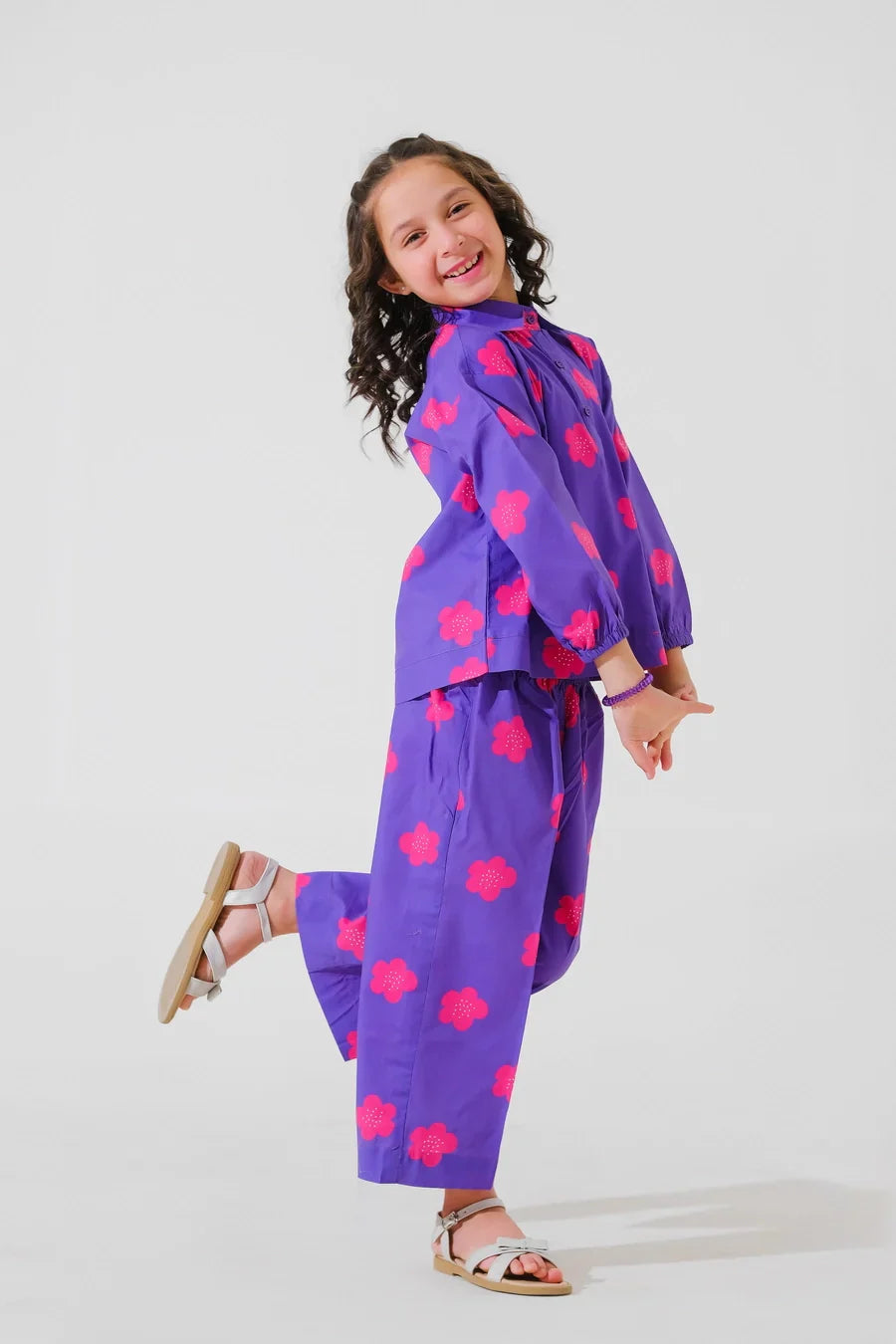 Dhaga Stitched 2 Piece Premium Cambric Kids Collection'2025-Bubblegum