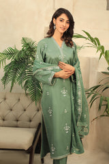 Najia Zia Unstitched 3 Piece Emb Lawn Collection'2025-Calm