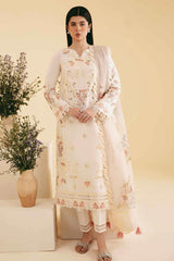 Qlinekari By Qalamkar Unstitched 3 Piece Emb Lawn Suit-SQ-01-Sarv