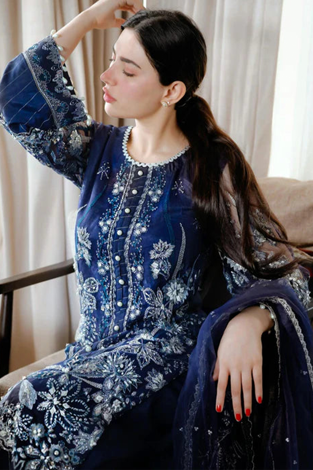 Meeral Unstitched 3 Piece Luxury Formals Pret Collection'2025-Meeral - Meena - Meeral Luxe