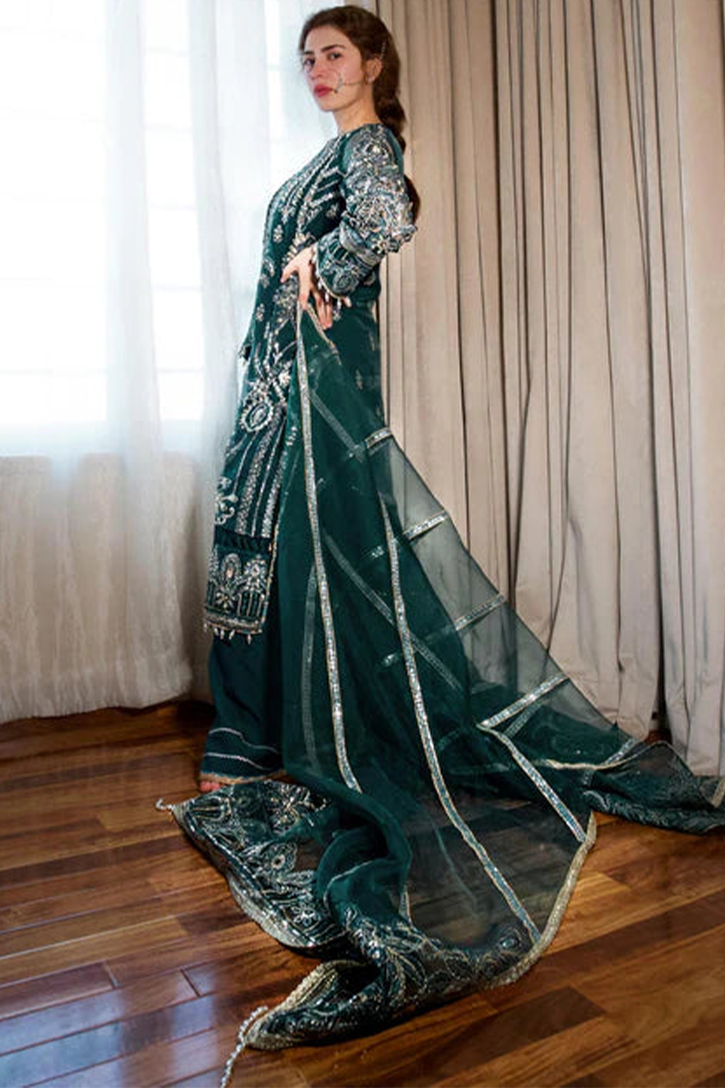 Meeral Unstitched 3 Piece Luxury Formals Pret Collection'2025-Meeral - Dilaab