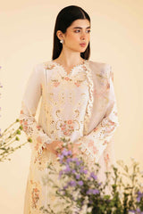 Qlinekari By Qalamkar Unstitched 3 Piece Emb Lawn Suit-SQ-01-Sarv