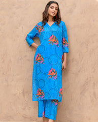 Kesori By Suitsu Stitched Co Ords Collection-Ilena- 2 Piece Set