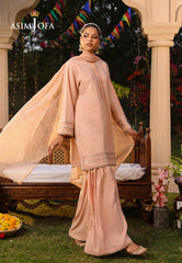 Asim Jofa Essential Pret Drop 8 Ajpb-165 Embroidered Raw Silk 2Pc