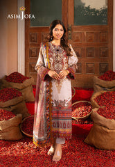 Asim Jofa Aira Summer Prints Ajar-06 Embroidered Dobby 3 Pcs