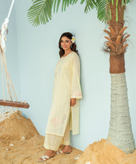 Monsoon By Kaanthaa Stitched 2 Piece Summer Suit-Sunlit Drizzle