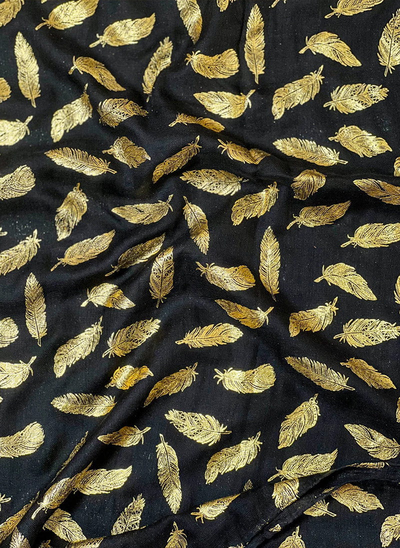 Hijab Ul Hareem Gold Feather Hijab
