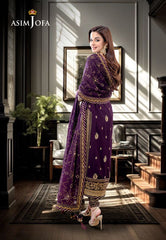 Asim Jofa Jhilmil Ajjm-06 Embroidered Chiffon 3 Pcs