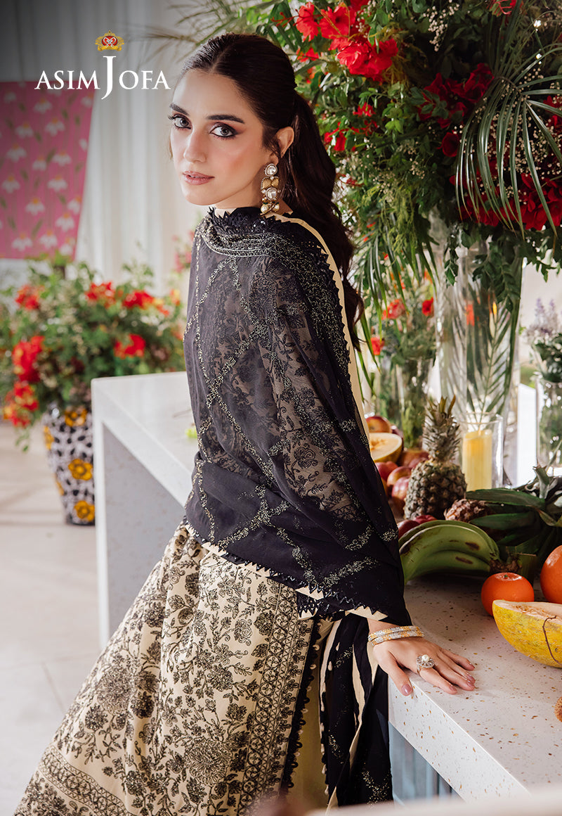 Asim Jofa Designers Limited Edition Ajurd-09 Embroidered Lawn 3 Pcs