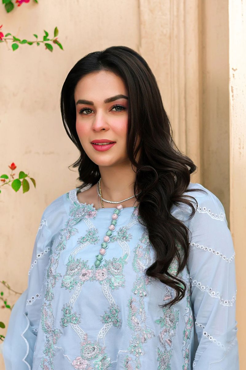 Tabeer By Mariam Malik Unstitched 3 Piece Summer Collection'2025-Azure