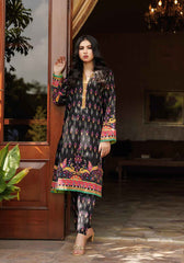 Lotus - 2 PC Stitched Lawn Suit | Timeless Bloom - Zarasi.pk