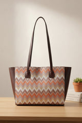 Fineur Side Rexine Canvas Tote Horizon