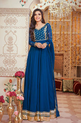 Kalidaar Frocks By Asma & Sidra Stitched Formals Suit-Neelum