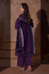 Aayra Stitched Winter Collection'2025-AY1142 - Mystic Plum 3Pc