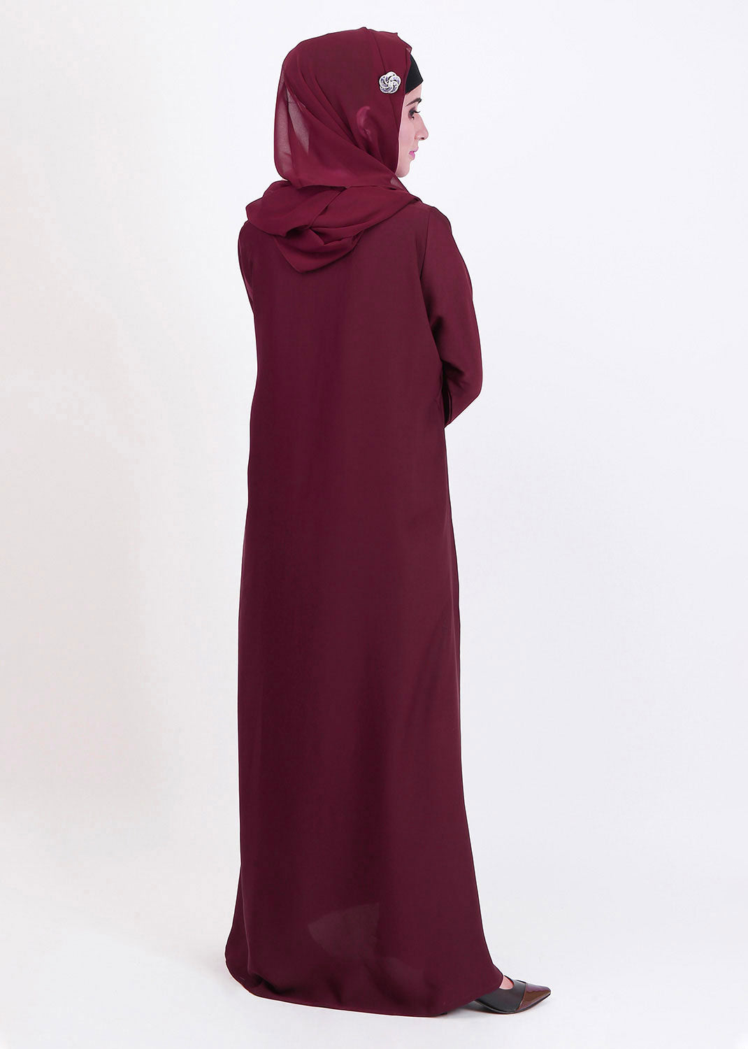Abaya.Pk Arfaana'h Maroon Abaya